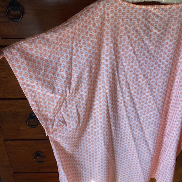 Vibrant Coral and Blue Swim Coverup - Picture 2 of 4